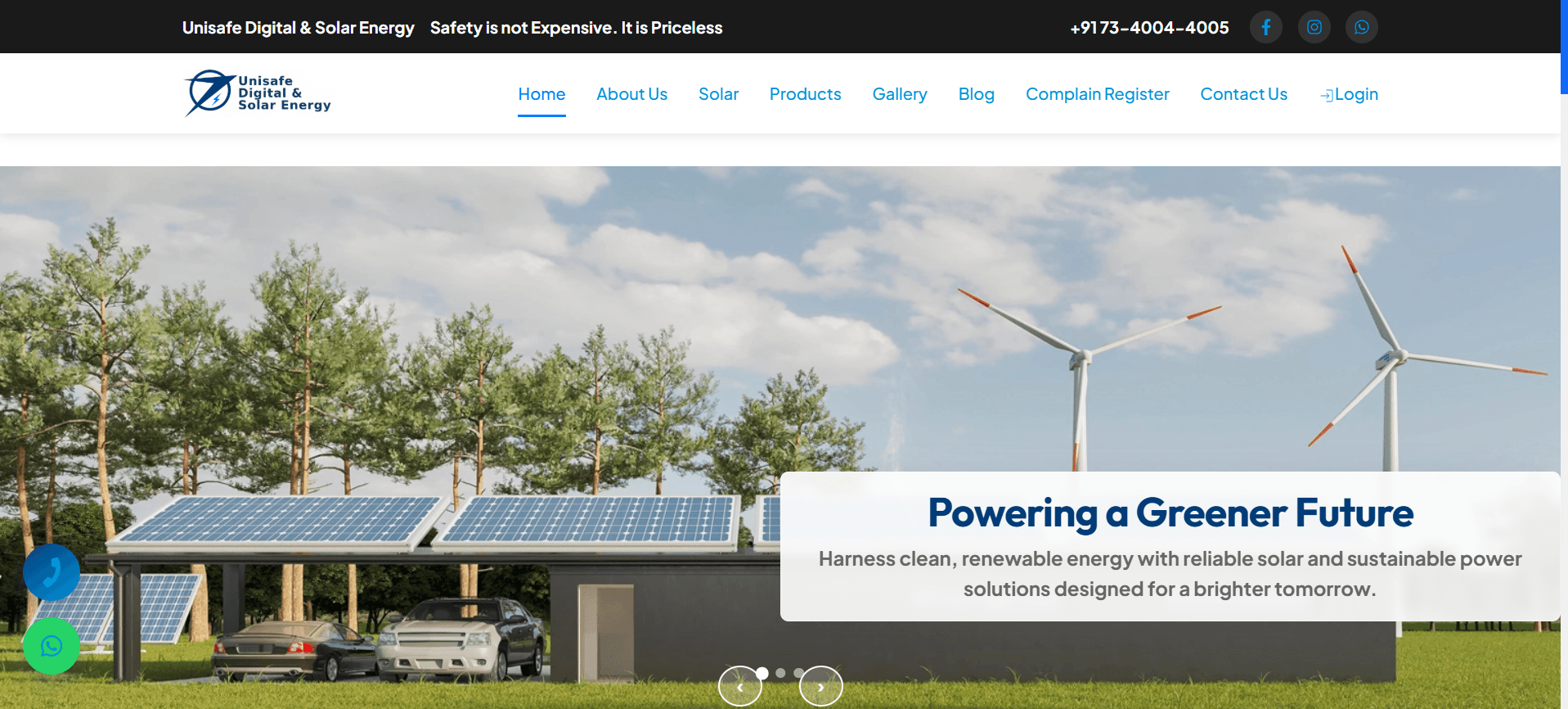 Unisafe Digital website preview